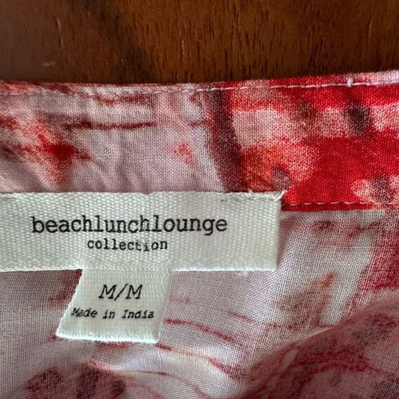 BeachLunchLounge Lynette Tie Dye Maxi Dress Sleeveless Red Multi Women’s Medium - Picture 9 of 14